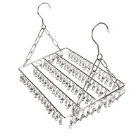 Rack de Secagem de Roupas Dobrável em Aço Inoxidável - Multifuncional com Ajuste de Nível - imagem 5