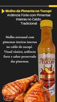 Molho De Pimenta No Tucupí Com Pimentas Inteiras - 235ml - imagem 5