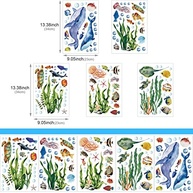 Decalques de Parede que Brilham no Escuro - Mundo do Oceano com Tartarugas, Águas-Vivas e Algas Marinhas | Adesivos Removíveis para Quarto Infantil, Banheiro e Sala de Jogos - imagem 5