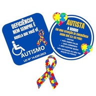 Kit 6 Adesivos Autismo PCD: Conscientização e Respeito no Trânsito - imagem 2