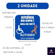 Kit 6 Adesivos Autismo PCD: Conscientização e Respeito no Trânsito - imagem 3