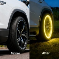 20 Tampas de Válvula de Pneu que Brilham no Escuro: Acessório Fluorescente para Carro, SUV e Bicicleta - imagem 4
