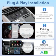 Adaptador CarPlay e Android Auto 3 em 1 Sem Fio 2025: Netflix, YouTube e Mais no seu Carro! - imagem 5