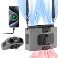 Socool 20000mAh Ventilador de Cintura Portátil Clipe no Cinto Vestível Ventoinhas Pessoais Recarregável Operado por Pilha, Ventilador de Refrigeração 40H com 10 Velocidades e Motores Duplos - imagem 2