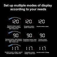 Head Up Display Qivine 3.5" OBD2: Seu Velocímetro Inteligente no Para-brisa! - imagem 5