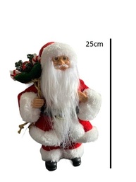 Papai Noel Tradicional 25 cm - Decoração Natalina Sofisticada em Tecido Premium - imagem 2