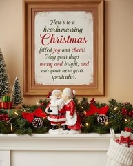 Conjunto de Estatuetas Mr. & Mrs. Papai Noel – Decoração de Mesa Vintage para Casais - imagem 4