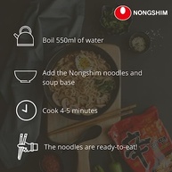 Lamen Coreano Tempura Udon Cup Noodle Big 111G - Nong Shim - imagem 3