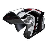 Capacete Norisk Force 2 Kore Prata Robocop: Estilo, Segurança e Visão Clara - imagem 1