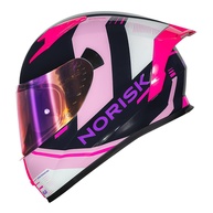 Capacete Norisk Flow Run Preto Branco e Rosa: Segurança e Estilo para Sua Aventura - imagem 1