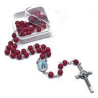 Terço Nossa Senhora Aparecida Perfumado de Rosas - Resina e Metal com Fragrância Suave - imagem 2
