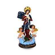 Imagem de Nossa Senhora Desatadora dos Nós 14cm em Resina - Pintada à Mão com Detalhes Realistas - imagem 1
