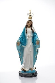 Imagem de Nossa Senhora das Graças em Gesso Resinado - 20 cm | Estátua Devocional com Detalhes Artísticos - imagem 2