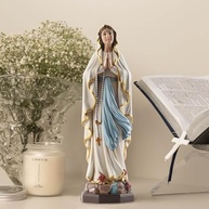 Estátua de Nossa Senhora de Lourdes 30,5 cm - Decoração Religiosa Elegante para Casa e Jardim - imagem 5
