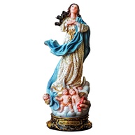 Imagem Nossa Senhora Imaculada Conceição 20cm em Resina Importada - Decoração Sagrada com Detalhes Exclusivos - imagem 1