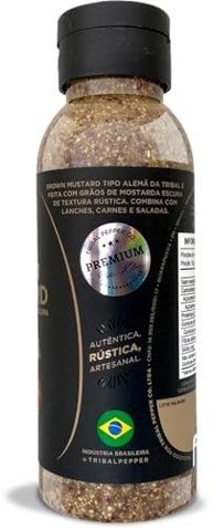 Mostarda Escura Rústica Tipo Alemã, 6 Ingredientes Naturais, Molho Nostálgico, Textura e Sabor Originais, Ideal para Carne de Porco e Batatas, Embalagem de 2 Unidades - imagem 4