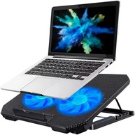 Base Suporte para Notebook até 17" com Cooler Duplo Ultra Silencioso, LED Azul, 8 Níveis de Altura, USB Extra – Refrigeração Potente e Conforto Ergonômico - imagem 1