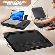Mesa Portátil para Notebook 43x33,5cm - Conforto Ergonômico para Trabalhar e Estudar em Qualquer Lugar - imagem 3