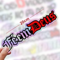 Kit 14 Adesivos Frases Holográfico 20cm - Decore Carro, Moto, Notebook e Mais - imagem 4