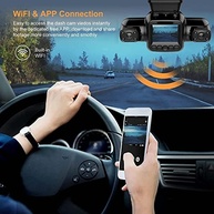Câmera Veicular 3 Canais com Wi-Fi e Visão Noturna Infravermelha - Proteção 360° - imagem 5