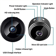 Mini Câmera A9 Sem Fio 1080p com Visão Noturna - imagem 1