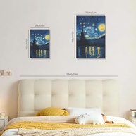 Céu Noturno com Estrelas Cintilantes - Arte de Parede 20x30 cm, Sem Moldura, Decoração Mágica para Ambientes - imagem 3