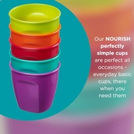 Conjunto de Copos Coloridos Vital Baby Nourish - 5 Unidades para Transição Segura - imagem 3