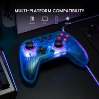 GameSir Nova Wireless Switch Pro Controller para Switch/Lite/OLED, controladores de Switch com JoySticks de efeito Hall, LED RGB, recarregável de 1200mAh, turbo, programável, controle de movimento - imagem 4