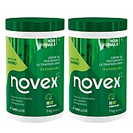 Novex Broto de Bambu: Kit 2x1kg para Cabelos Fortes - imagem 1