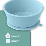 Tigela de Silicone Redonda HOMELIFE NT-26 Azul - Segura, Prática e Livre de BPA para Bebês - imagem 4
