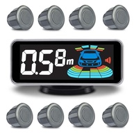 ELS-NU Kit 8 Sensores Estacionamento Radar Ré Parktronic Cinza - Segurança e Facilidade ao Estacionar - imagem 1
