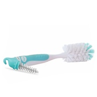Escova 2 em 1 Nûby para Bico e Mamadeira com Gancho Azul - Limpeza Completa e Prática - imagem 1
