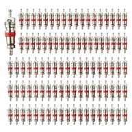 100x Núcleos de Válvula Universal em Aço Inoxidável - Reparo Essencial para Pneus de Carro, Moto e Bicicleta - imagem 1