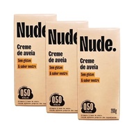 Kit com 3 Caixas de Creme de Aveia de 200g cada - Nude - imagem 2