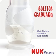 NUK Essence Coletor de Leite Materno - Silicone Macio, 90ml, Sem Mãos, Antivazamento - imagem 4