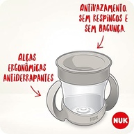 NUK Copo Mini Magic Cup 360º com Alça Evolution 160ml – Aprendizado de Beber Sem Bagunça - imagem 3