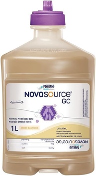 Nutrição Enteral e Oral Novasource GC Sistema Fechado Baunilha 1l - imagem 1