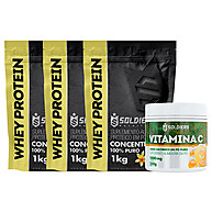 Whey + Vitamina C: Kit Musculação Soldiers Nutrition - imagem 2