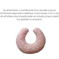Almofada de Amamentação Bebê Luma Baby - Conforto e Estilo para Mães Modernas | Cor Nuvem Rosa - imagem 3