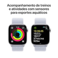 Apple Watch Series 10 GPS 42mm: Caixa Prateada, Loop Nuvem Azul - Saúde e Conectividade Avançada - imagem 5