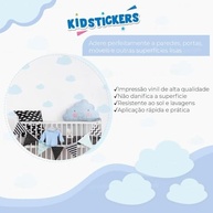 Adesivo de Parede Infantil Nuvens Lavável - Seguro e Fácil Aplicação para Quarto de Bebê - imagem 5