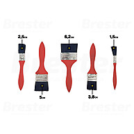 Kit Pincéis Western para Pintura Profissional - Madeira e Nylon - imagem 2