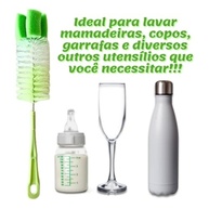 Kit 2 Escovas de Silicone e Nylon para Limpeza Profunda de Copos, Garrafas e Mamadeiras - imagem 5