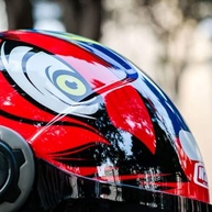 Capacete Nzi Ringway Duo Ocelo Azul/Amarelo/Neon - Estilo e Segurança para Sua Pilotagem - imagem 5