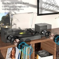 Toca-Discos VEDO Retro com Bluetooth e USB: Reviva o Vinil com Estilo! - imagem 5