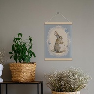 Moldura para Pôster Blue Bunny 30,5x40,6 cm - Decore com Charme o Quarto da Criança - imagem 5