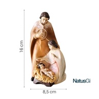 Presépio Sagrada Família em Resina 16cm - Decoração Religiosa para o Natal - imagem 4