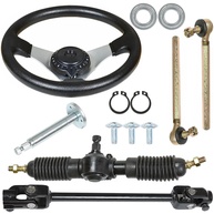 Kit Volante e Caixa de Direção 300mm/320mm em Aço para Go Kart, ATV e Buggy - Aumente o Controle! - imagem 1