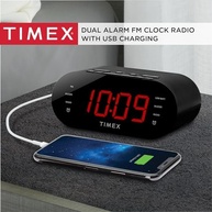 Despertador Timex T232B: Rádio FM, Alarmes Duplos e Carregador USB para o seu Quarto - imagem 4