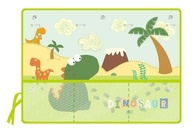 Cortina Solar UV Ajustável para Carro Infantil - Proteção e Conforto para o Verão (Verde Dino) - imagem 1